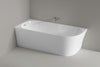 Semi freestanding space-saving bath NORA CORNER Acrylic