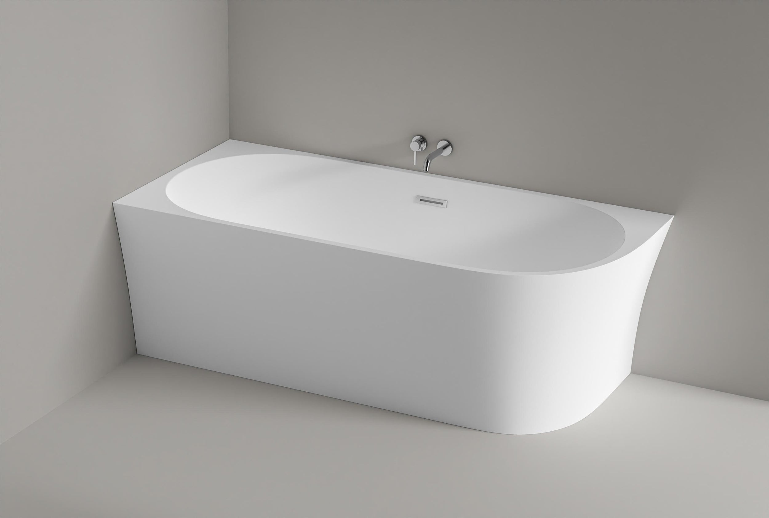 Free-standing space-saving bath NOVA CORNER Acrylic