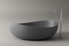 Free-standing bathtub WAVE STONE mineral cast