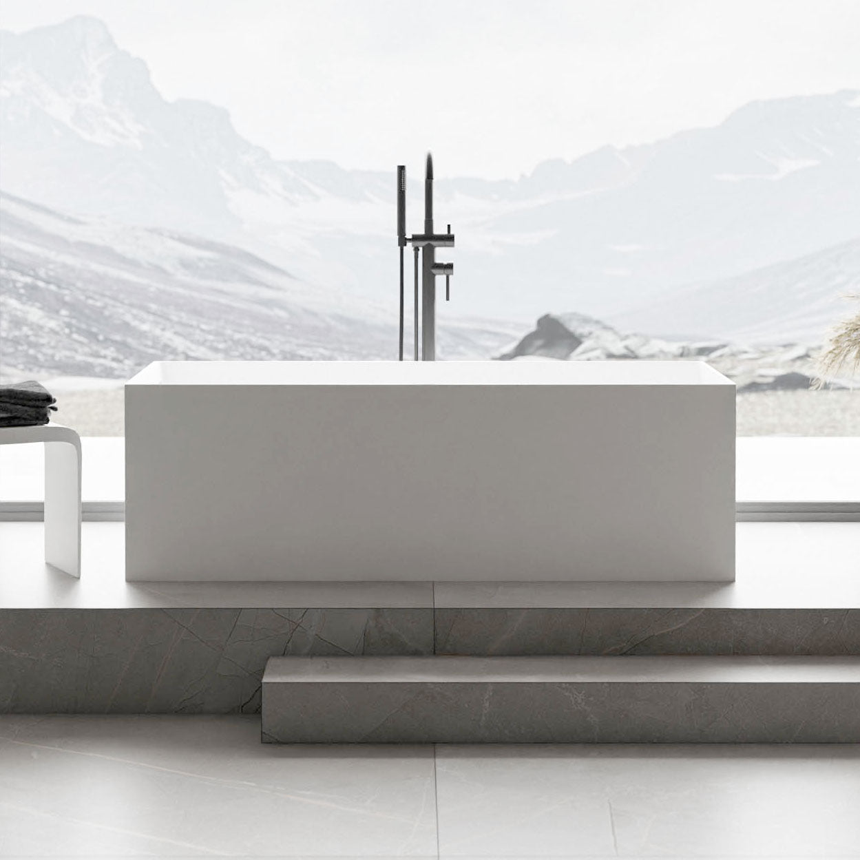 Freestanding bathtub LUNA STONE