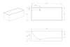 Freestanding bathtub LUNA STONE