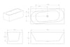 Freestanding bathtub ONDA