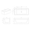 Freestanding bathtub VERONA