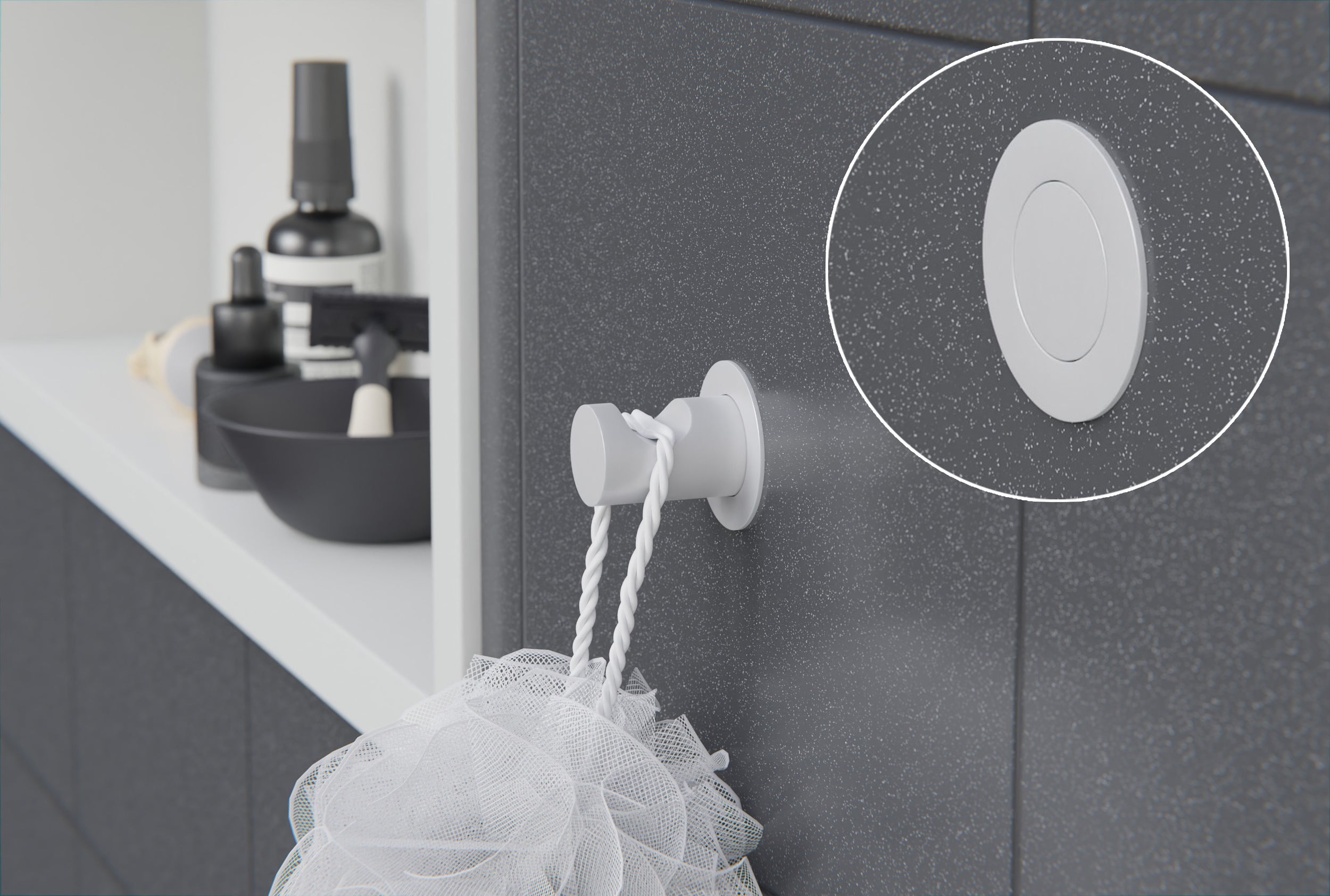 Towel hook InDot made of metal