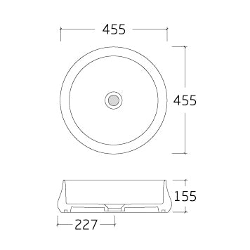 Countertop basin KW6188