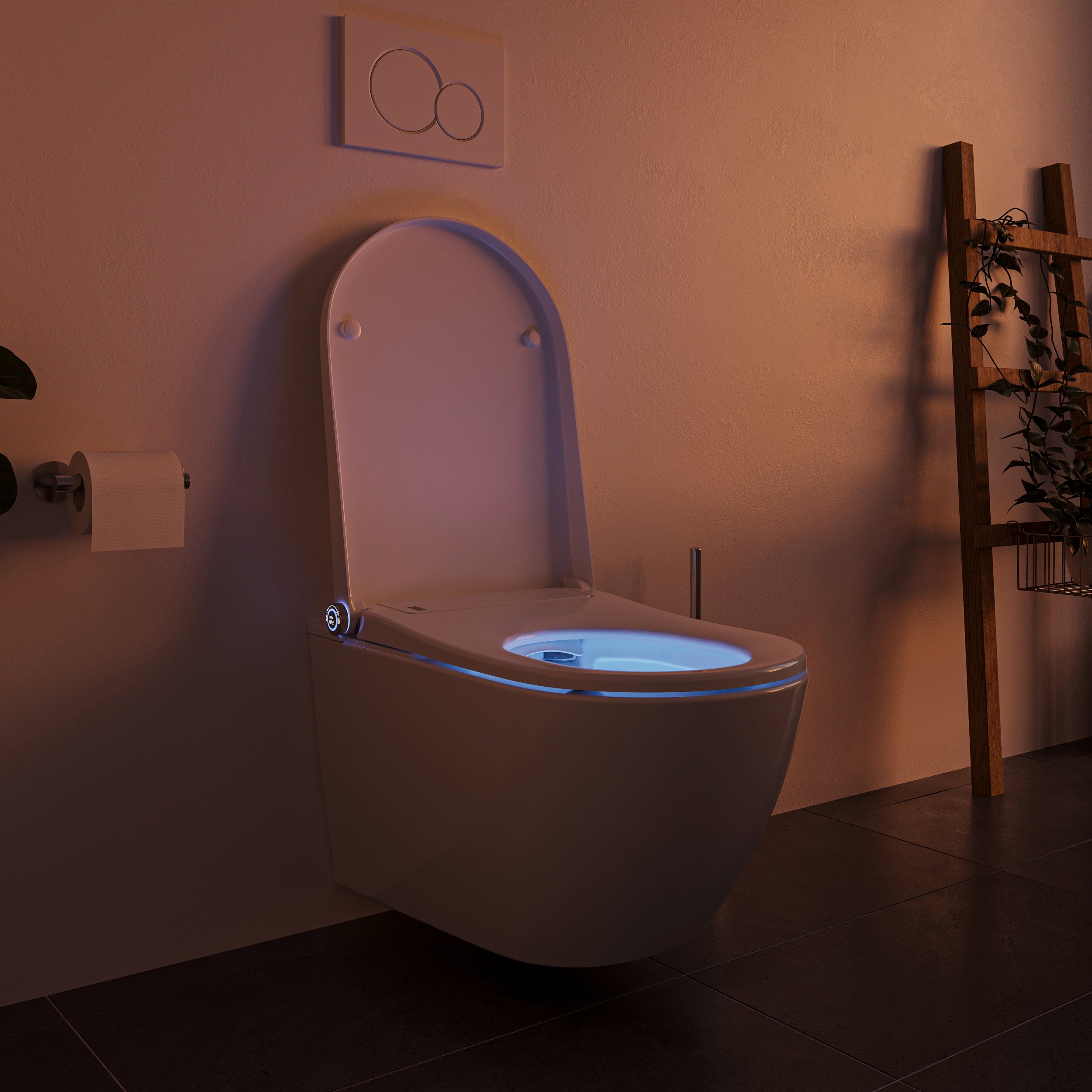 Shower toilet complete set Basic 1102 with Geberit Duofix pre-wall element