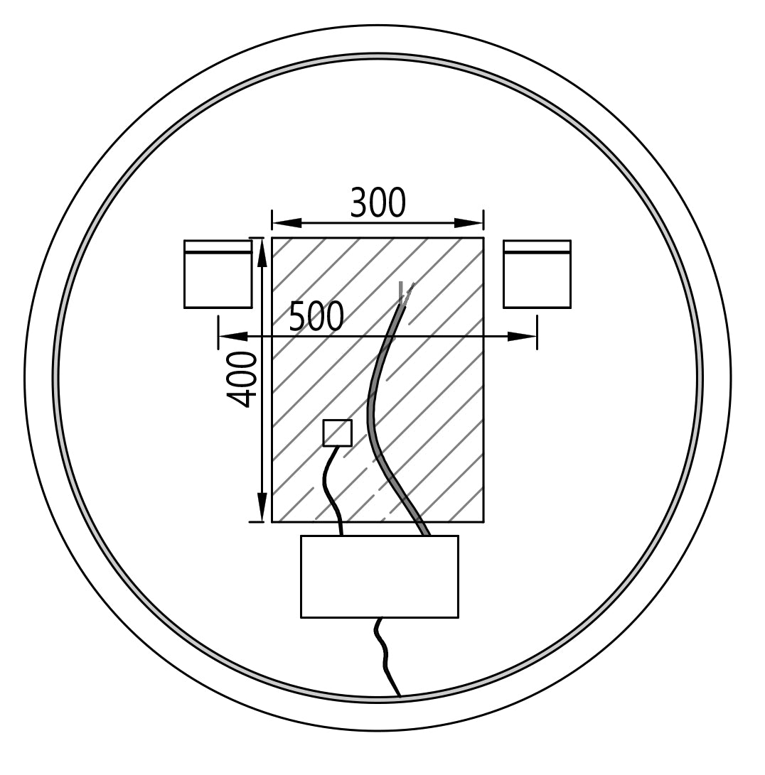 LED light mirror 2712 - 2.0