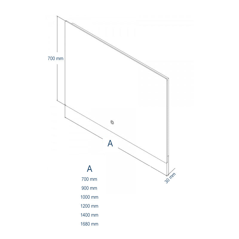 LED illuminated mirror bathroom mirror 2137