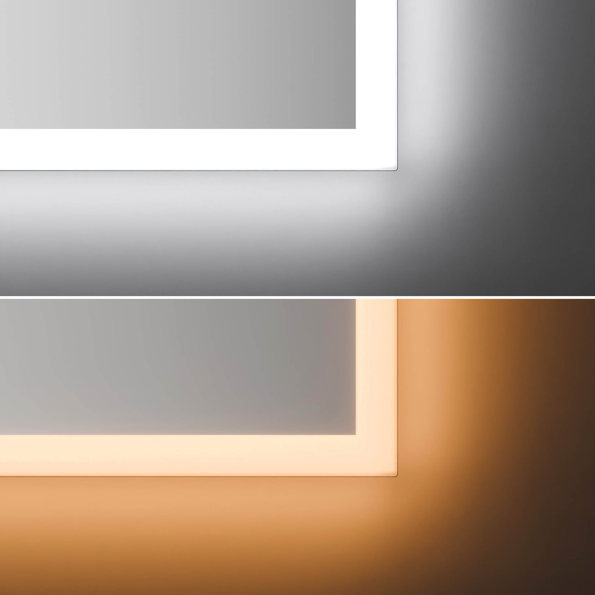 Rectangular LED bathroom mirror AUREL