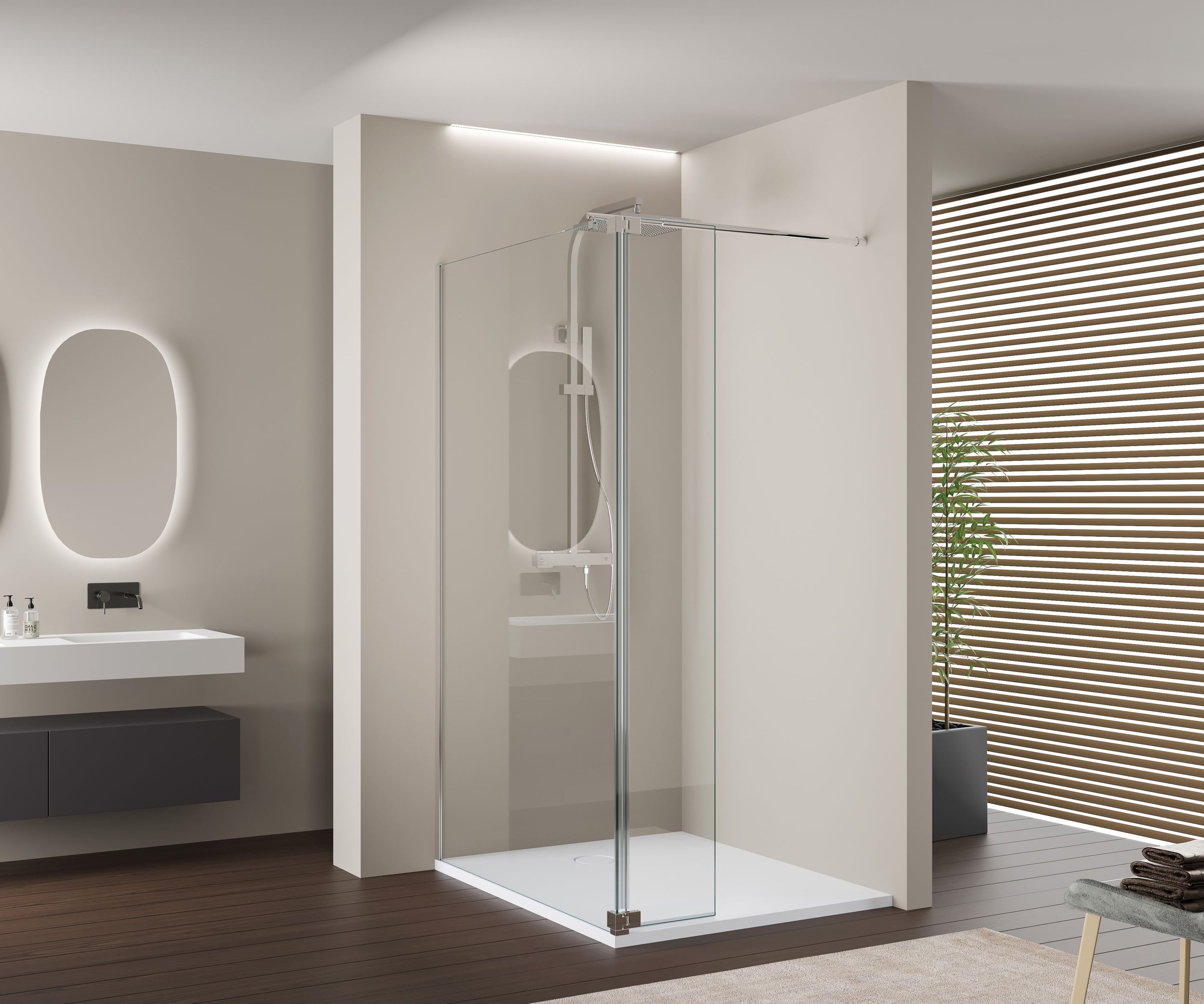 Shower enclosure Walk-in shower Nano NT109