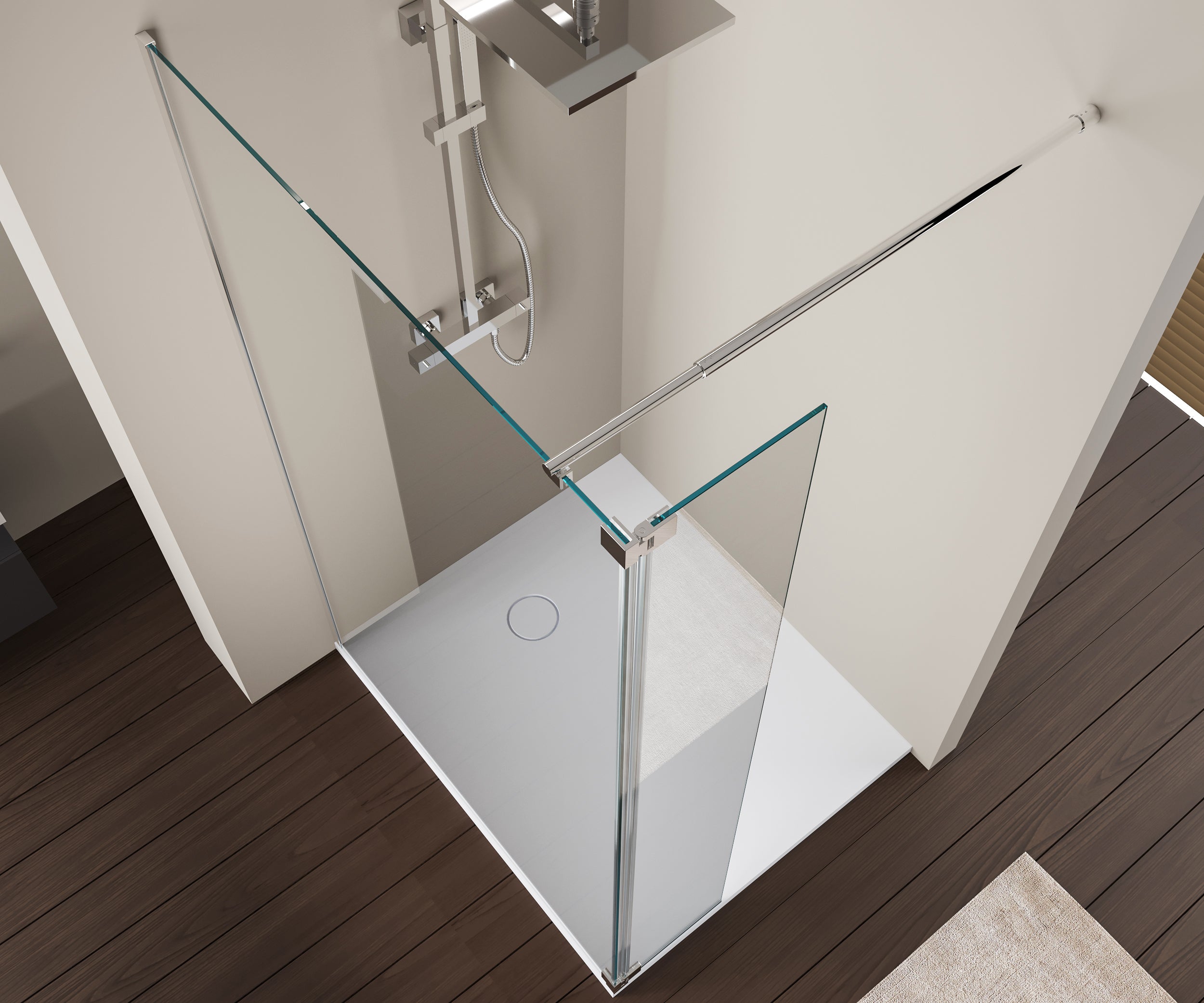 Shower enclosure Walk-in shower Nano NT109