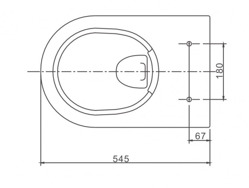 Wall-hung WC NT2039