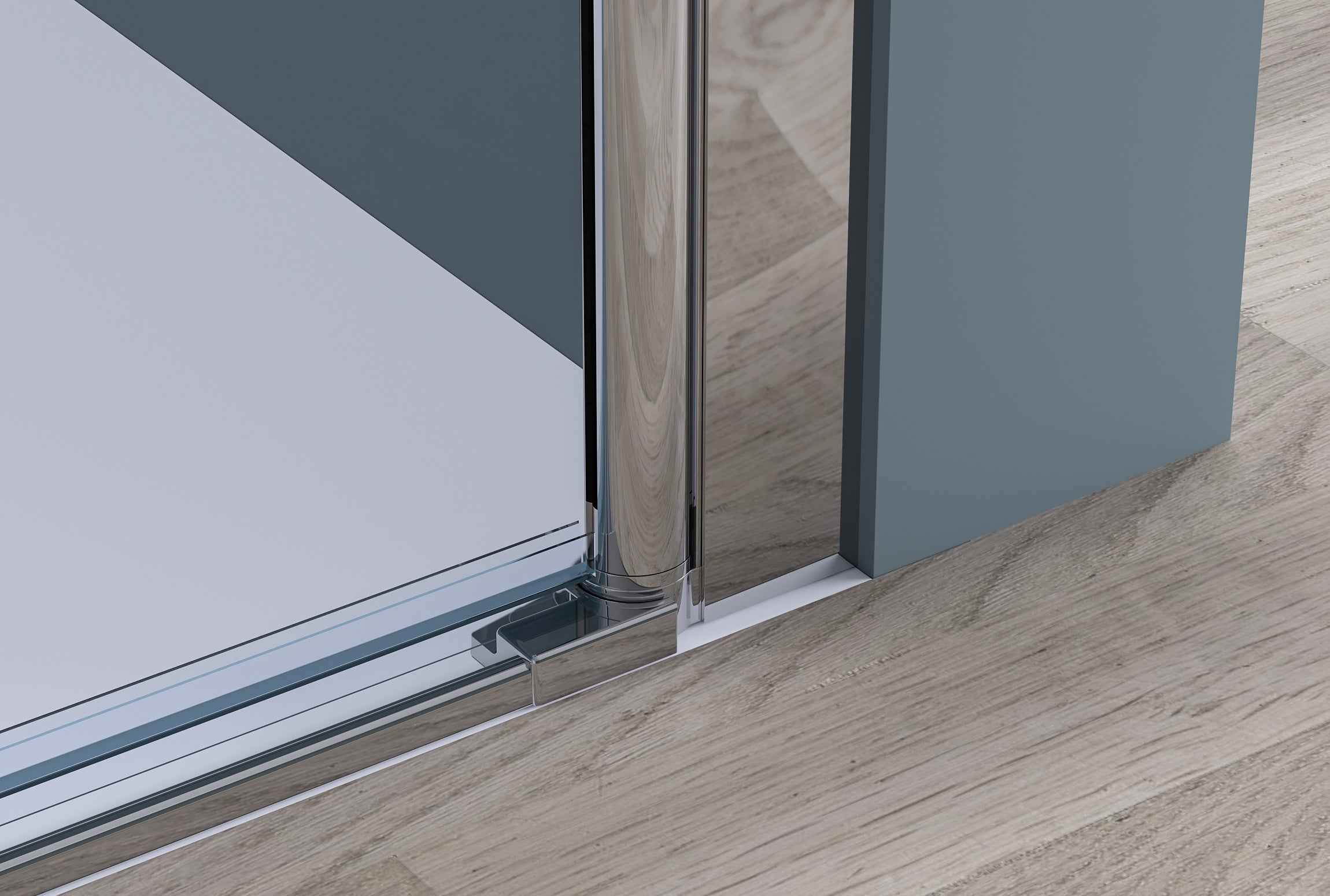 Niche shower with double swing doors NT218