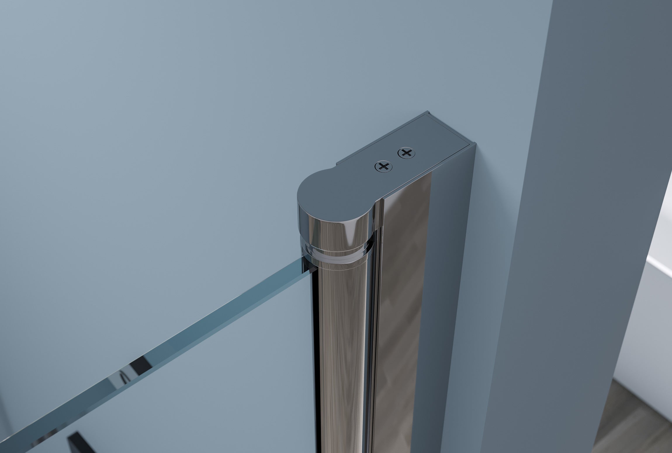 Niche shower with double swing doors NT218