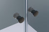 Niche shower with double swing doors NT218 - Nano real glass - profile colour & width selectable