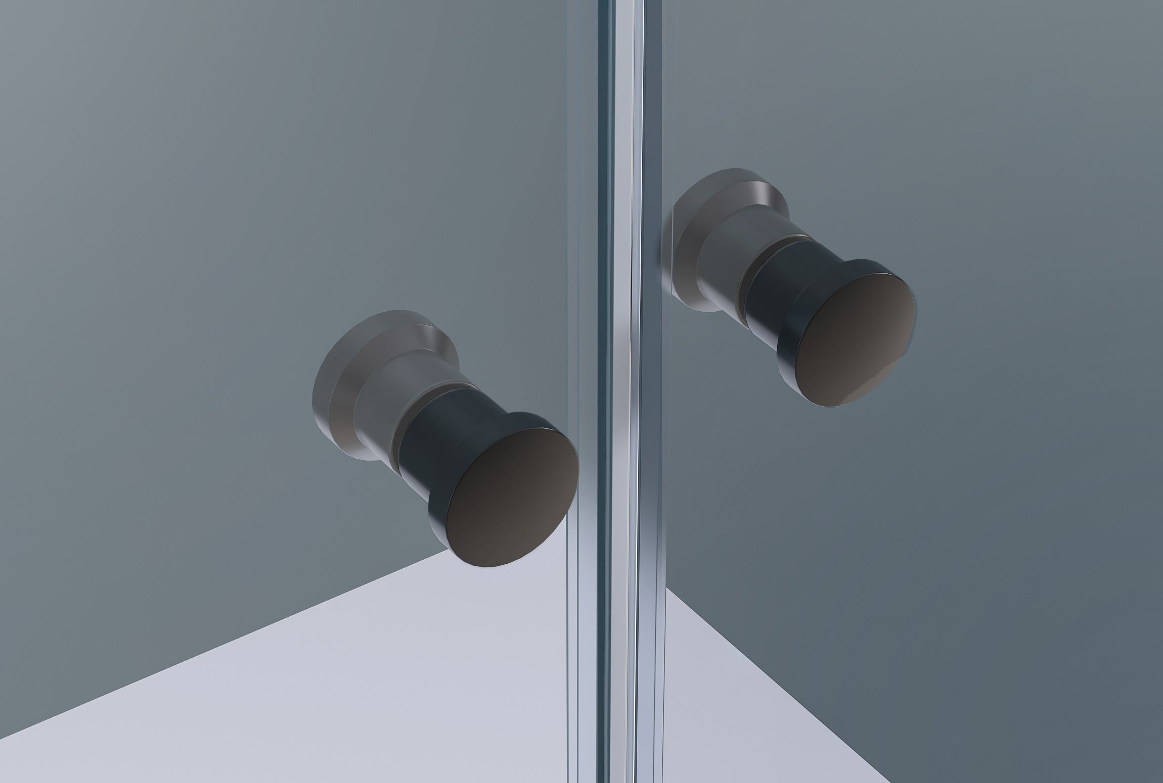 Niche shower with double swing doors NT218