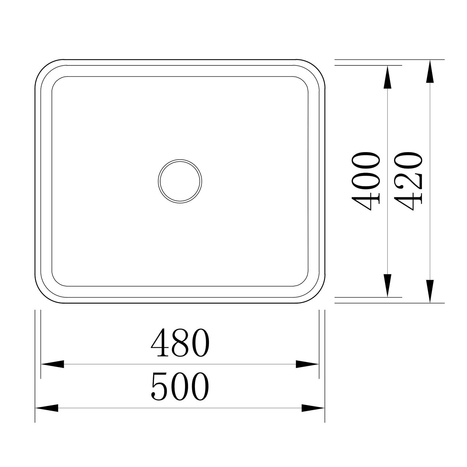 Countertop basin NT2524