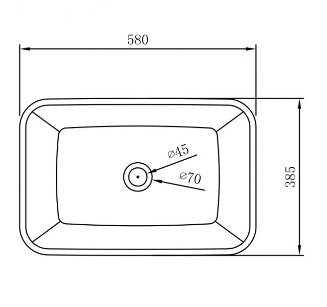 Countertop basin NT3155