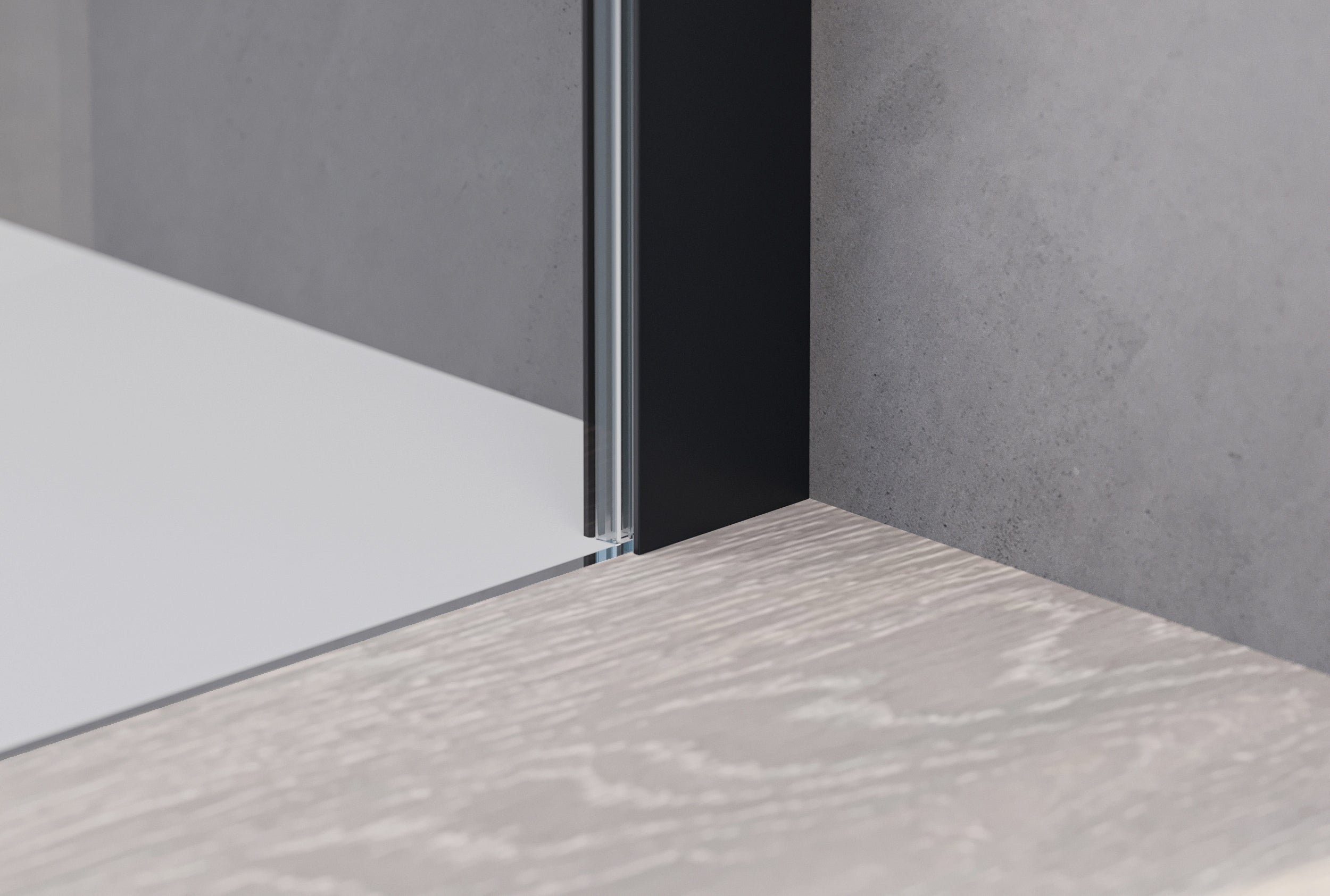 Corner shower with hinged door NT604 - FLEX