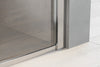 Niche shower with hinged door - two fixed panels NT607 - FLEX