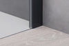 Niche shower with hinged door - two fixed panels NT607 - FLEX