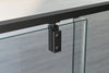 Niche shower with hinged door - two fixed panels NT607 - FLEX