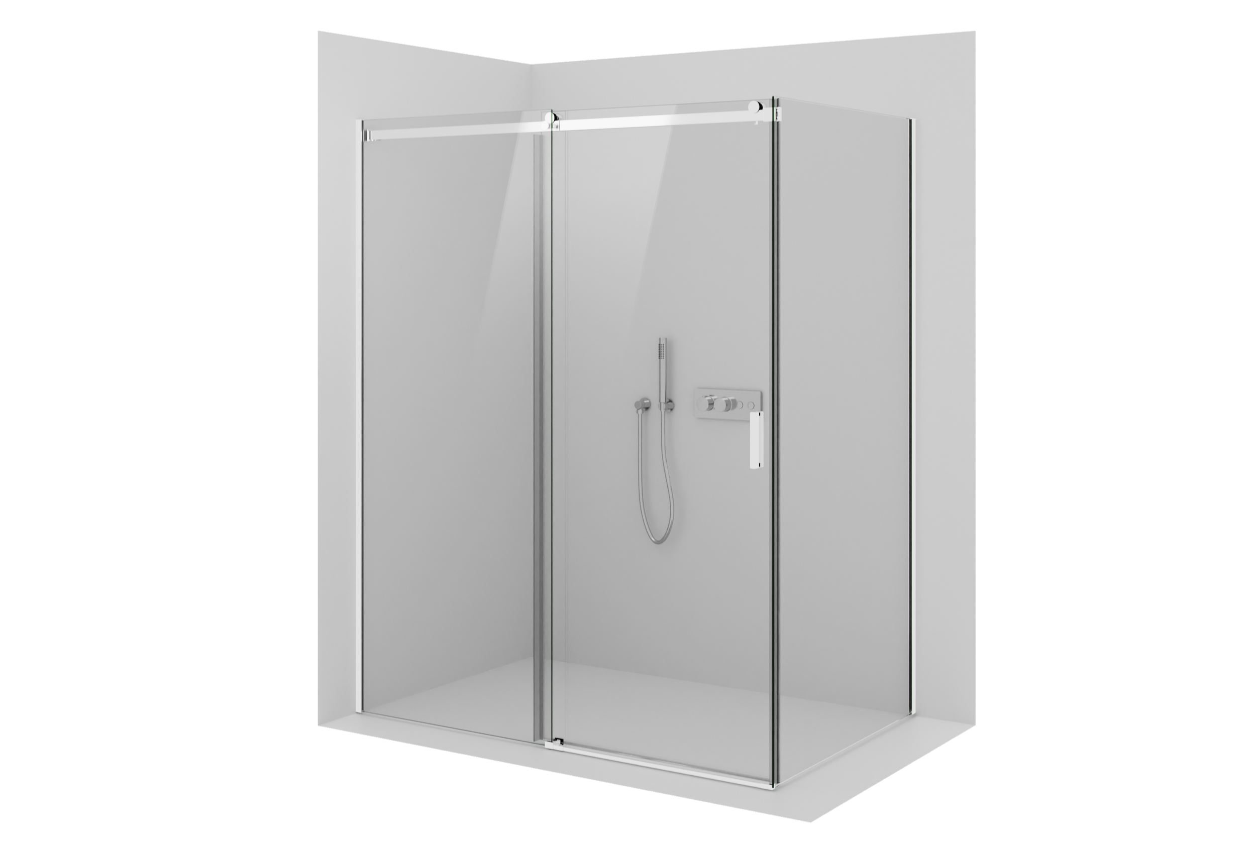 Corner shower with sliding door NT806 FLEX