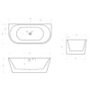 Free-standing bathtub NOVA