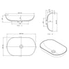 Countertop washbasin O-540 OCEAN