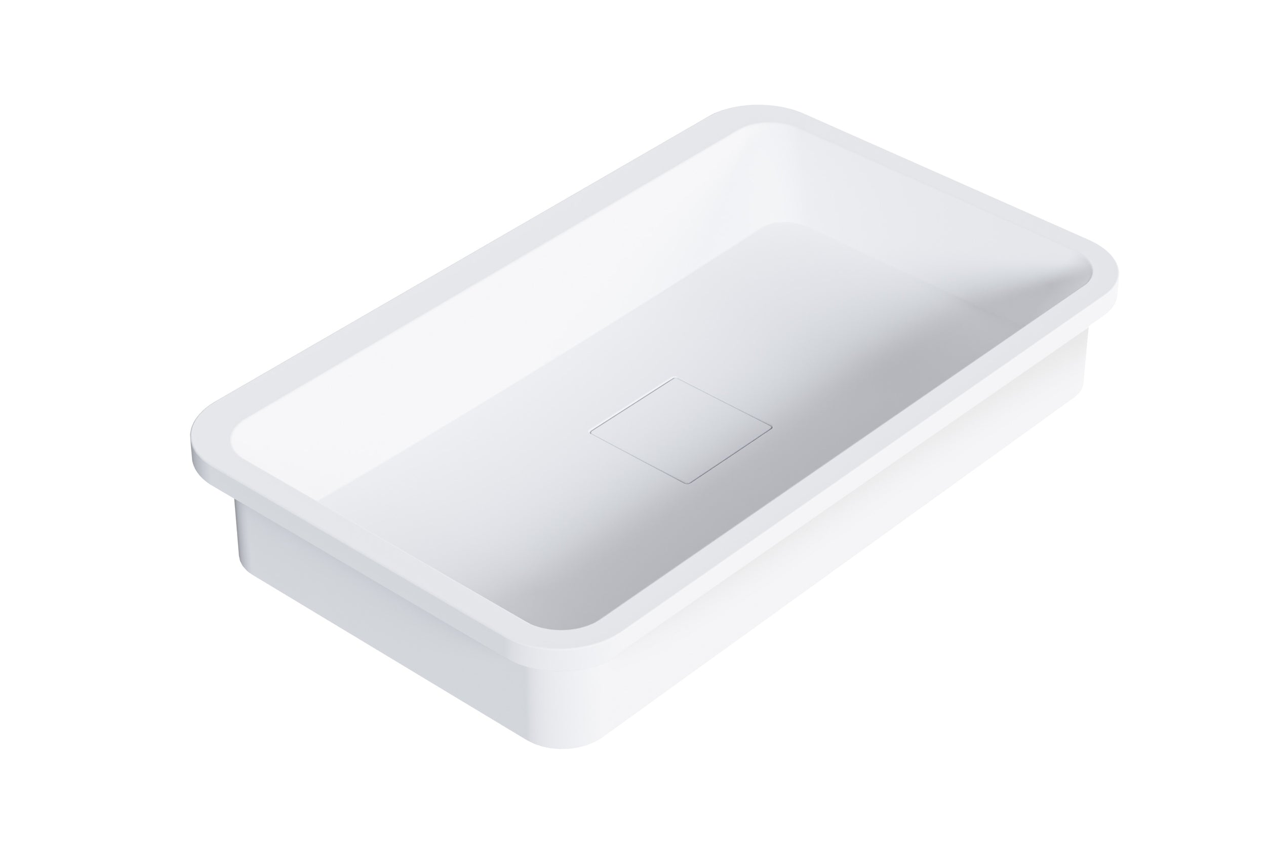 Built-in wash basin PB2129 - 53 x 32 x 10,5 cm - pure acrylic 