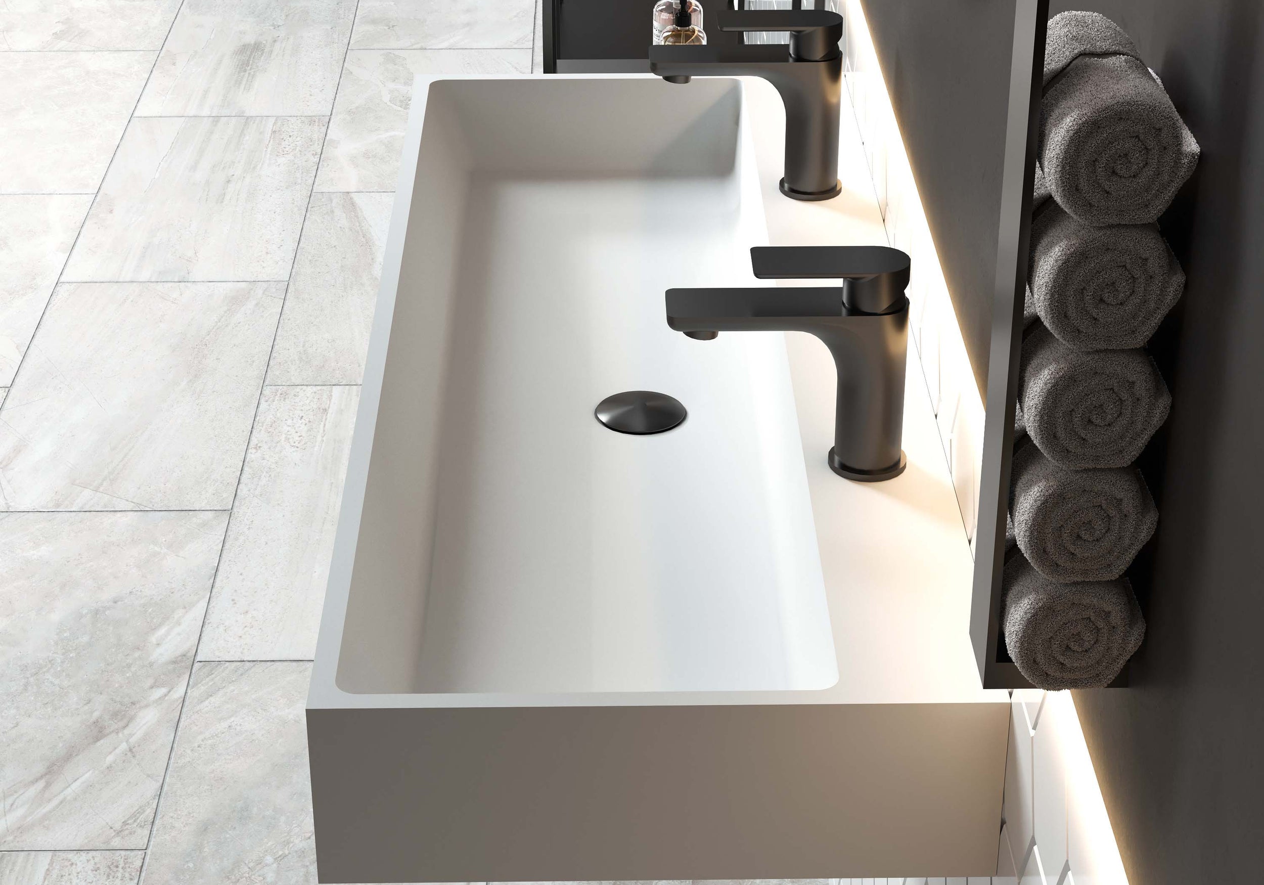 Countertop washbasin Wall-mounted washbasin PB2144-1