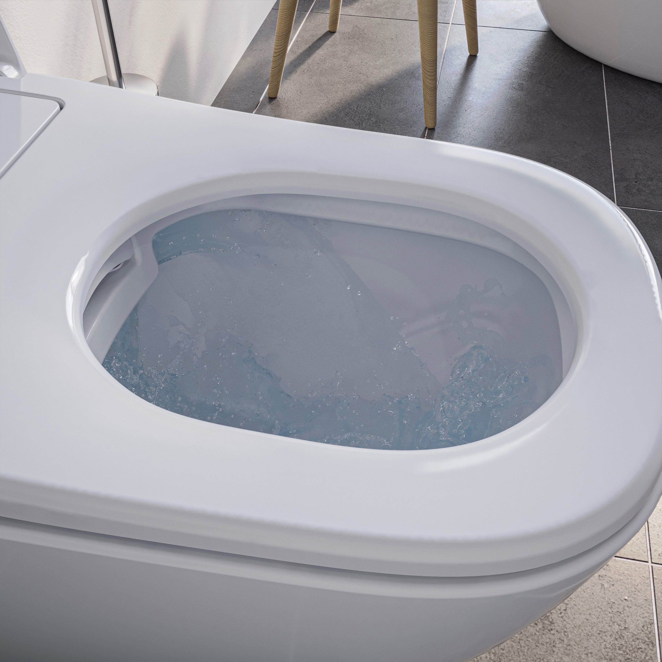 Shower toilet complete set Basic 1104 with Geberit Duofix pre-wall element