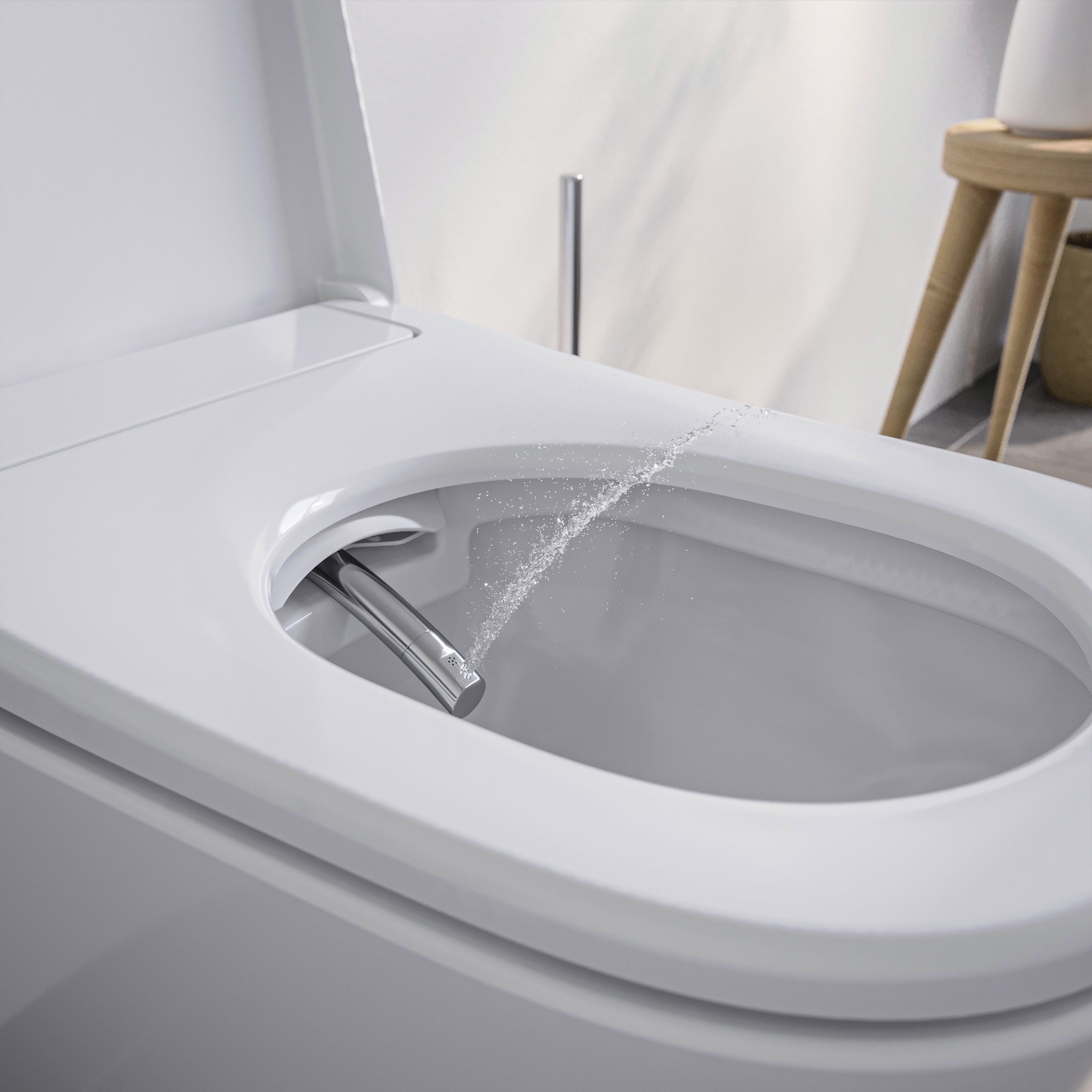 Shower toilet complete set Basic 1104 with Geberit Duofix pre-wall element