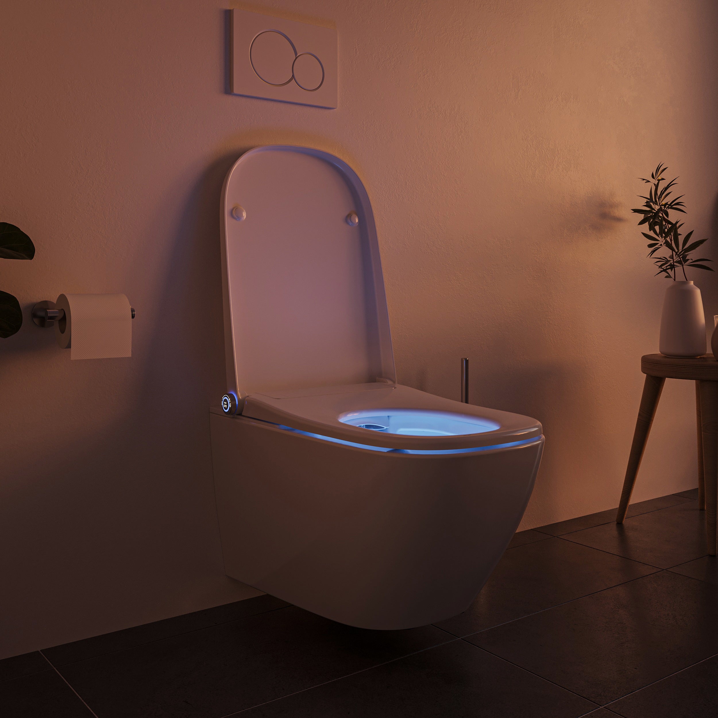 Shower toilet complete set Basic 1104 with Geberit Duofix pre-wall element