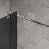 Shower cabin EX101 - genuine NANO glass - grey glass - width selectable