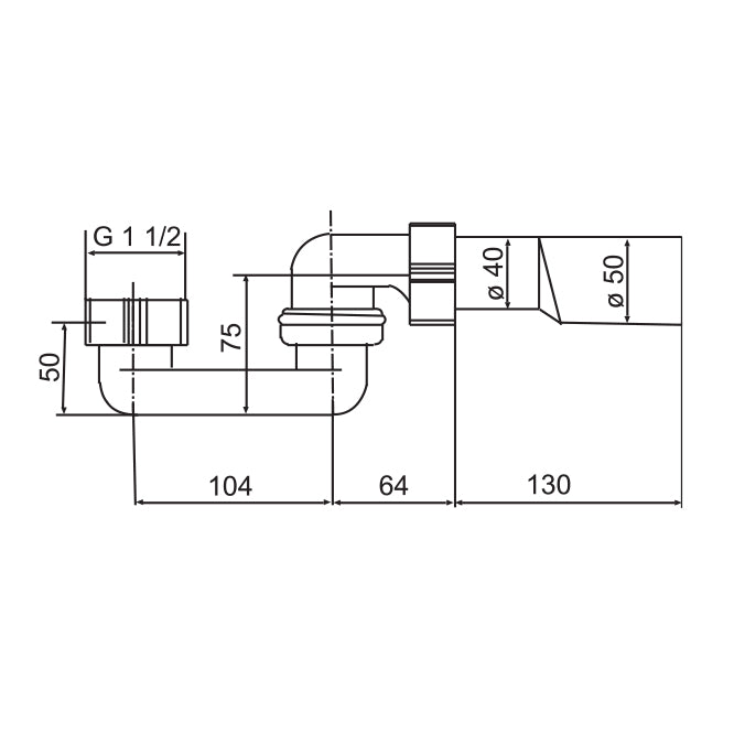 Odour trap - Drainage pipe set