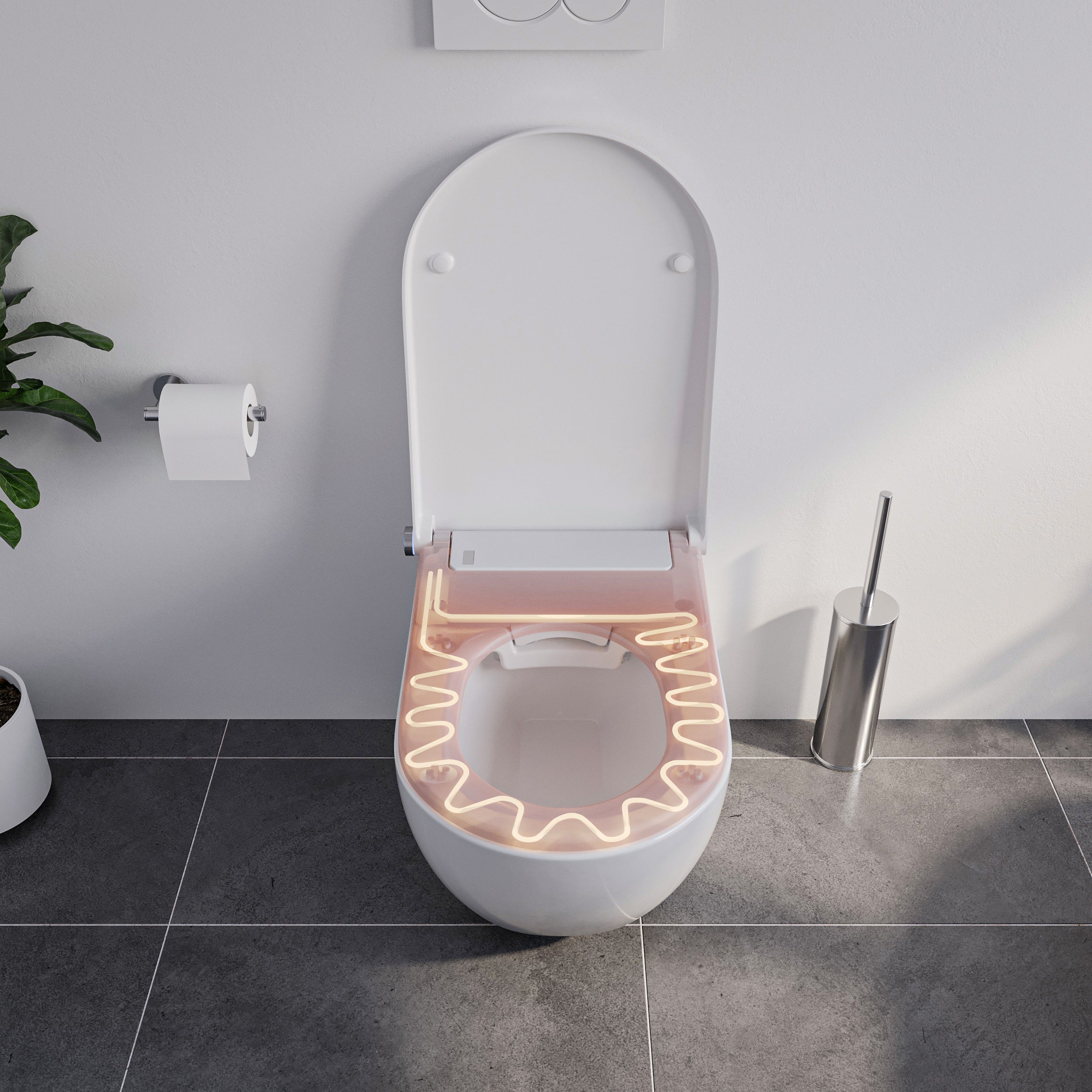 Shower toilet complete set PREMIUM 1102 with Geberit Duofix pre-wall element