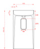 Freestanding washbasin TWZ65