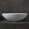 Counter top basin TW2106  of mineral cast (Pure Acrylic) - Matte - 50 x 35 x 15 cm