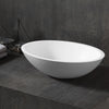 Counter top basin TW2106  of mineral cast (Pure Acrylic) - Matte - 50 x 35 x 15 cm