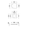 Duravit DuraVento rimless WC set