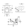 Villeroy & Boch Skyla wall-mounted WC angular rimless
