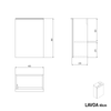 Washbasin cabinet LAVOA 40 cm