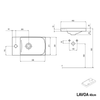 Washbasin cabinet LAVOA 40 cm