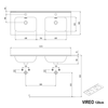 VIREO 120 cm vanity unit