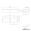 Vanity unit ARCTIC 1400