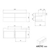 Washbasin cabinet ARCTIC 1200