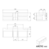 Washbasin cabinet ARCTIC 1400