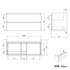Vanity unit AVA 100 cm