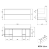 Vanity unit AVA 120 cm